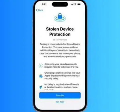 梅里斯达斡尔族苹果授权维修店分享被盗设备保护功能开启方法 