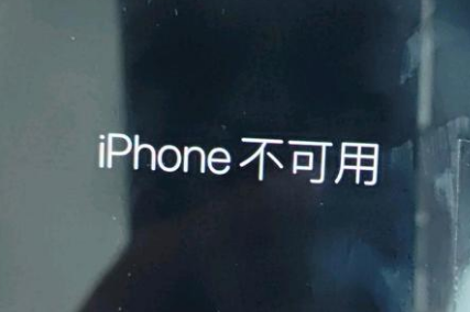 梅里斯达斡尔族苹果服务网点分享锁屏界面显示“iPhone 不可用”如何解决 